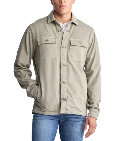 Buffalo David Bitton Men's Salto Relaxed-fit Utility Shirt Jacket In Army Green