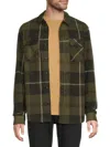 Buffalo David Bitton Men's Samme Flannel Shacket In Fern
