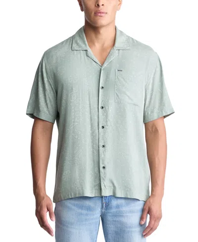 Buffalo David Bitton Men's Santi Shirt In Iceberg Green