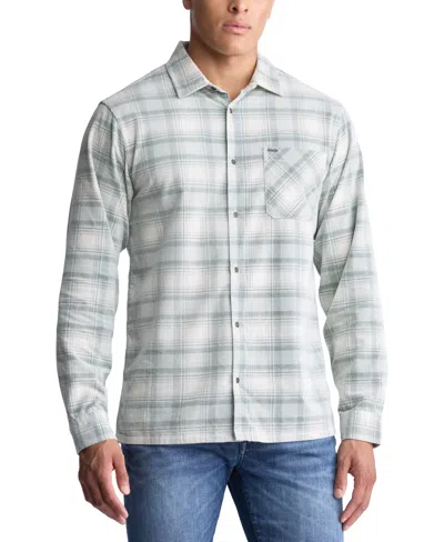 Buffalo David Bitton Men's Satro Classic-fit Plaid Button-down Corduroy Shirt In Dark Green