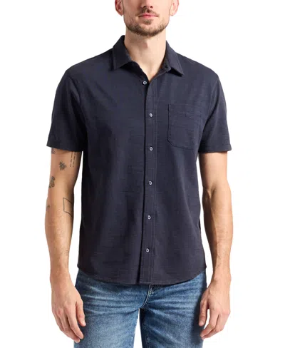 Buffalo David Bitton Men's Savoya Fitted Short Sleeve Button-front Shirt