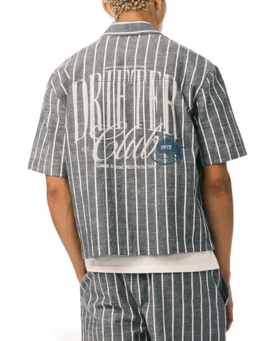 Buffalo David Bitton Men's Scott Camp Collar Shirt In Gray