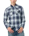 Buffalo David Bitton Men's Sierra Plaid Button-up Shirt In Blue