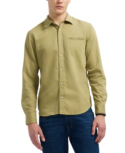Buffalo David Bitton Men's Simbio Long Sleeve Button-front Shirt In Green