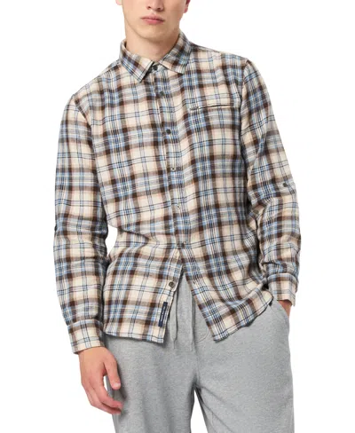 Buffalo David Bitton Men's Simbio Long-sleeve Plaid Shirt In Gray