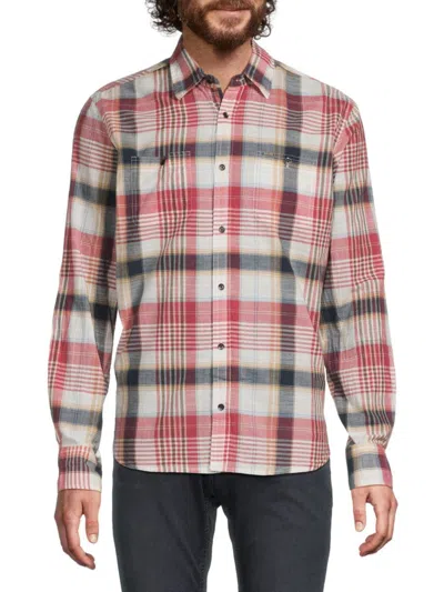 Buffalo David Bitton Men's Sizar Plaid Shirt In Holly Berry
