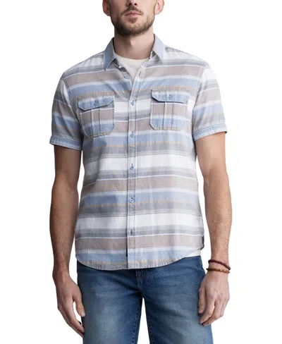 Buffalo David Bitton Men's Sodhi Regular-fit Stripe Button-down Shirt In Mirage