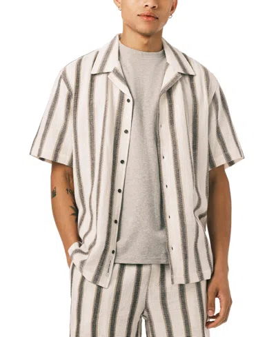 Buffalo David Bitton Men's Soriel Camp Collar Shirt In Neutral