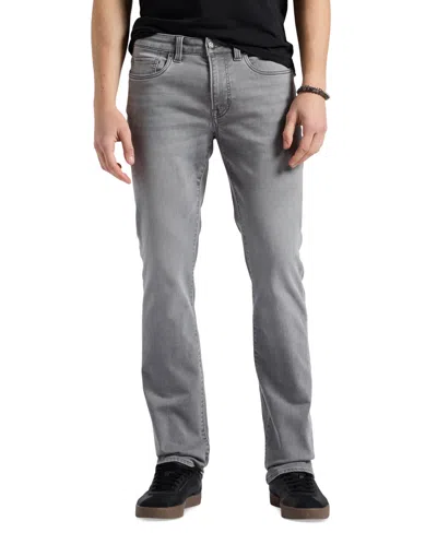 Buffalo David Bitton Men's Straight Six Sleek Gray Jeans In Grey