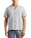 Buffalo David Bitton Men's Stripe Jersey Shirt In White