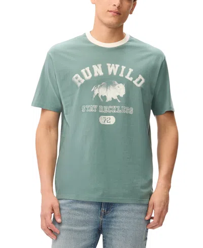 Buffalo David Bitton Men's Tareo Crewneck T-shirt In Green