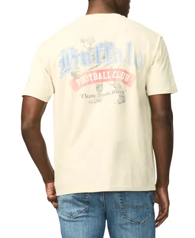 Buffalo David Bitton Men's Taverno Vintage-inspired Collegiate Graphic T-shirt In Milk