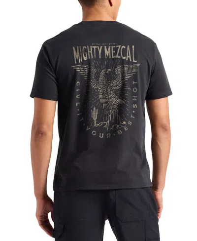 Buffalo David Bitton Men's Tonder Short Sleeve Graphic Crewneck T-shirt In Black