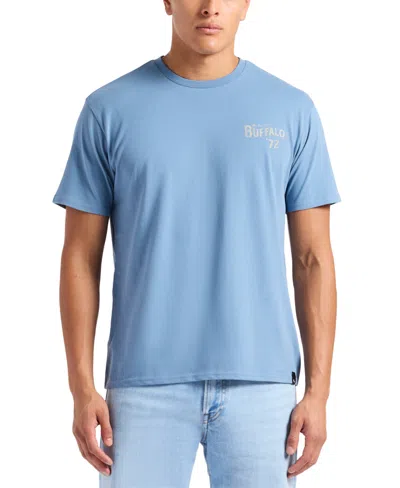 Buffalo David Bitton Men's Tuffalo Relaxed Fit Short Sleeve Logo Graphic Crewneck T-shirt In Coronet Blue