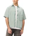 Buffalo David Bitton Men's Vertical Stripe Pattern Shirt In Blue