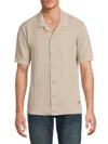 Buffalo David Bitton Men's Walsh Button-front Shirt In Jute Mix