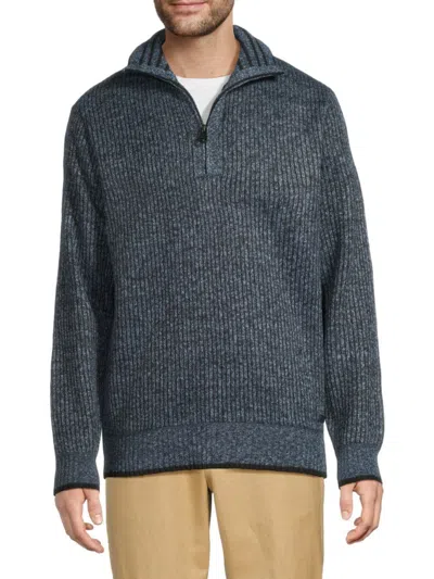 Buffalo David Bitton Men's Warnery Marled Rib-knit Sweater In Gray
