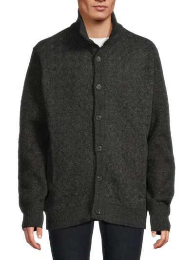 Buffalo David Bitton Men's Washington Cable-knit Sweater In Black