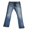 Buffalo David Bitton Men's We Are Denim Slim Ash Distressed Jeans In Blue In Blue
