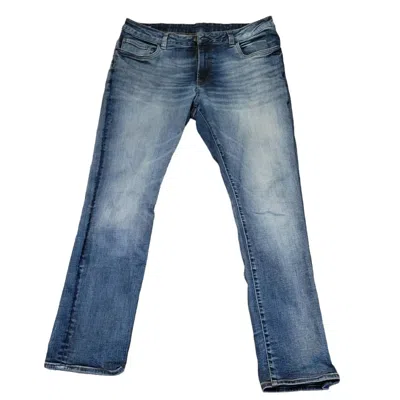 Buffalo David Bitton Men's We Are Denim Slim Ash Distressed Jeans In Blue In Indigo
