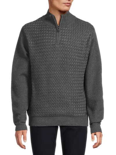 Buffalo David Bitton Men's Wellman Mock Turtleneck Sweater In Gray