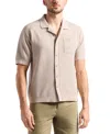 Buffalo David Bitton Men's Willow Relaxed Fit Short Sleeve Button-front Camp Shirt In Tuffet