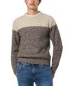 Buffalo David Bitton Men's Wintor Colorblock Cable Knit Sweater In Brown