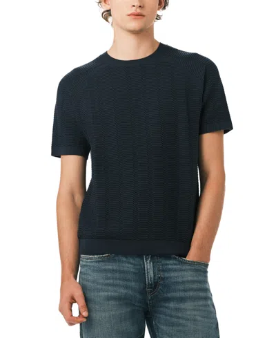 Buffalo David Bitton Men's Wipped Short-sleeve Sweater In Blue