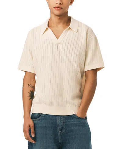 Buffalo David Bitton Men's Wortex Short-sleeve Polo Sweater In Neutral