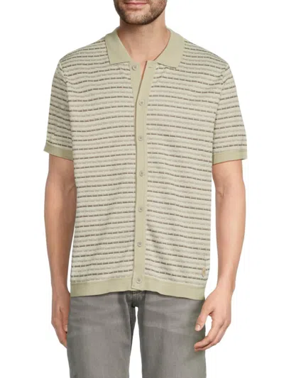 Buffalo David Bitton Men's Wrenley Textured Logo Shirt