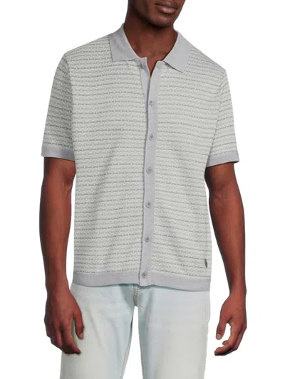 Buffalo David Bitton Men's Wrenley Textured Logo Shirt