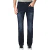 Buffalo David Bitton Slim/ash Mens Faded Denim Straight Leg Jeans In Blue