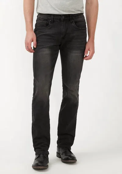 Buffalo David Bitton Straight Leg Fit Six Jean In Black