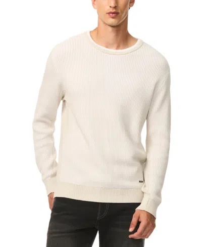 Buffalo David Bitton Women's Wiles Crewneck Waffle-knit Sweater In White