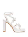 Buffalo Devine Butterfly Platform Sandals In White