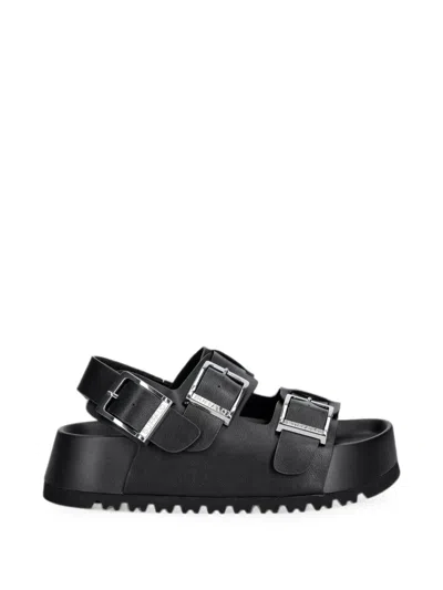 Buffalo Jane Athena Buckle-fastening Platform Sandals In Black