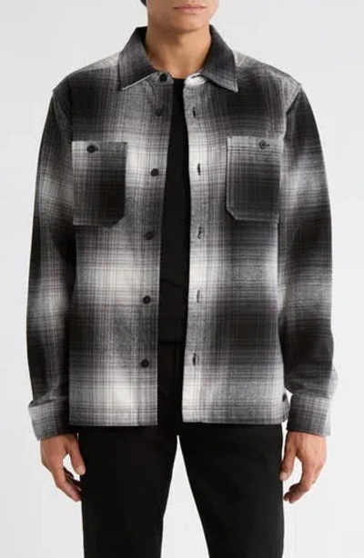Buffalo Jeans Jeano Plaid Shirt Jacket In Black