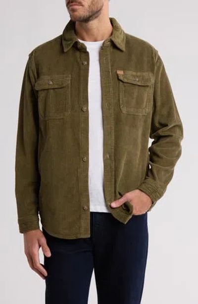 Buffalo Jeans Jeremias Corduroy Shirt Jacket In Burnt Olive