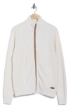 Buffalo Jeans Wactorio Zip Cardigan In Neutral