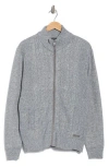Buffalo Jeans Wactorio Zip Cardigan In Gray