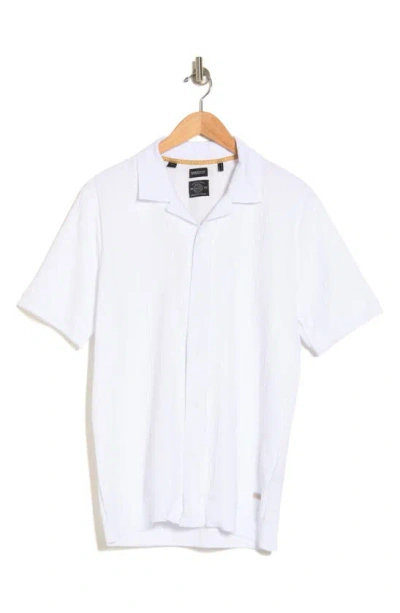Buffalo Jeans Walsh Short Sleeve Button-up Shirt In White