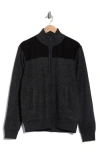 Buffalo Jeans Weldon Zip Cardigan In Black