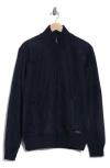 Buffalo Jeans Weldon Zip Cardigan In Blue