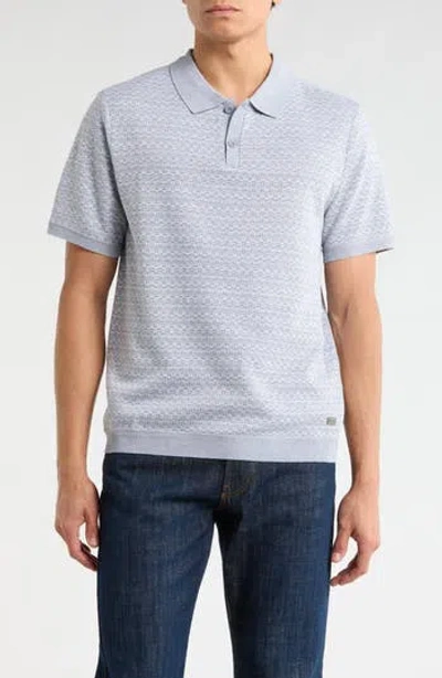 Buffalo Jeans Wenzely Knit Polo In Blue