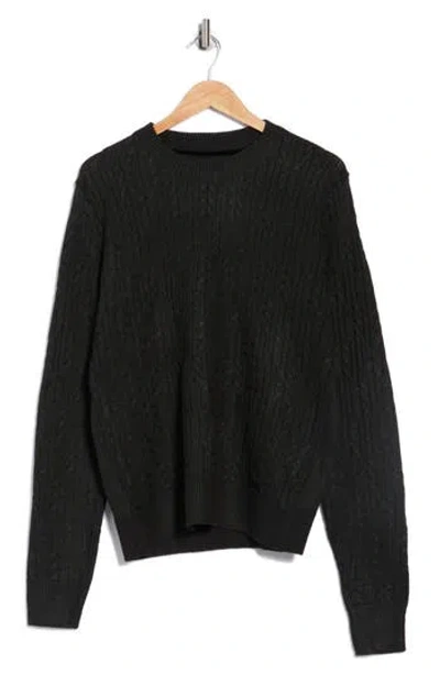 Buffalo Jeans Withers Crewneck Sweater In Black