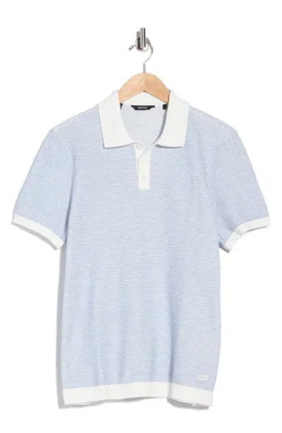 Buffalo Jeans Worintios Knit Polo In Blue