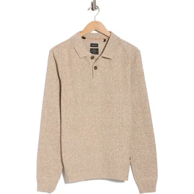 Buffalo Jeans Wystan Polo Sweater In Brown