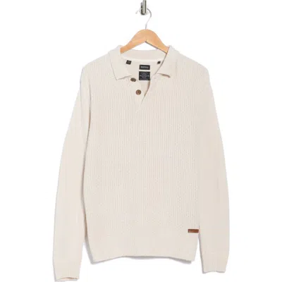 Buffalo Jeans Wystan Polo Sweater In Neutral