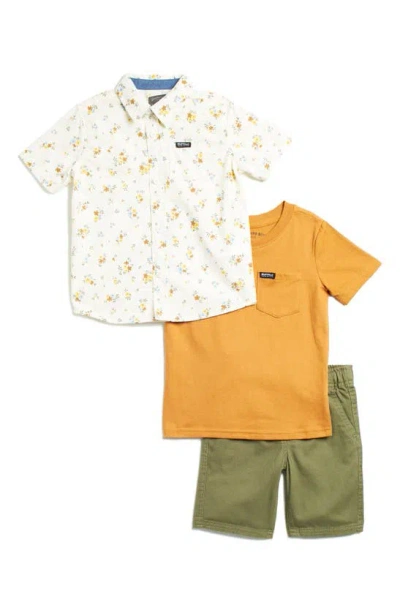 Buffalo Kids' 3-piece Shirts & Shorts Set In Multi
