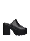 Buffalo Killah Platform Chunky-sole Sandals In Black